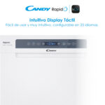 Lavavajillas - Candy Rapido' CF 5C7F1W, 15 servicios, 8 programas, Inicio Diferido, Motor Inverter, 60 cm, Conectividad Wi-Fi, Blanco - Imagen 7