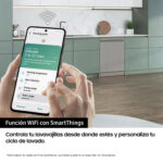 Lavavajillas - Samsung DW60A8050FS/EF, 14 servicios, 8 programas, 59.5 cm, Sistema AutoOpen, Extra Silence, WiFi, Inox - Imagen 5