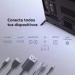 TV DLED 43" - TD SYSTEMS M43C21GLE Hey Google, UHD 4K, Arm Cortex A55x4, Smart TV, DVB-T2 (H.265), Negro - Imagen 6