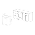 Lavavajillas libre instalación 60 cm - ASPES AJ14600BDX, 14 servicios, 8 programas, 598 mm, Not available - Imagen 5