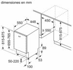 Lavavajillas integrable - Balay 3VT5331DA, 10 servicios, 5 programas, 44.8 cm, Home Connect, Info Light, Inox - Imagen 2