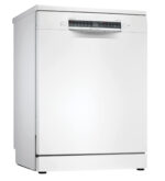 Lavavajillas - Bosch SMS4EMW06E, 14 servicios, 6 programas, 60 cm, Home Connect, RackMatic, Blanco
