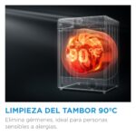 Lavadora carga superior - Midea MF100T80B/W-ES, 8 kg, 1300 rpm, 15 programas, Display, Blanco - Imagen 5
