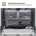 Lavavajillas - LG DF355FW, 14 servicios, 9 programas, 60 cm, LED táctil, Tercera bandeja, QuadWash™, ThinQ™, Blanco - Imagen 8