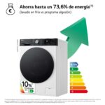 Lavadora carga frontal - LG F4WR7510AGH, Serie 750, 10 kg, 1400 rpm, 14 programas, Autodosificador de detergente, TurboWash™360, Blanco - Imagen 3