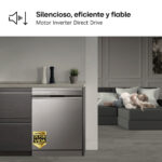 Lavavajillas - LG DF355FP, 14 servicios, 9 programas, 60 cm, LED táctil, Tercera bandeja, QuadWash™, Acero inoxidable - Imagen 10