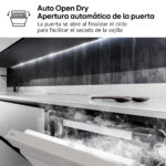 Lavavajillas - LG DF355FP, 14 servicios, 9 programas, 60 cm, LED táctil, Tercera bandeja, QuadWash™, Acero inoxidable - Imagen 9