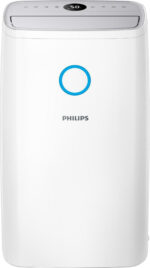 Deshumidificador - PHILIPS 3000 series DE3306/11, 4 l, 150 m³, Gris claro, Blanco