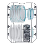 Lavavajillas - Candy Rapido' CF0C7SB0FW, 10 servicios, 8 programas, 45 cm, Motor Inverter, Wi-Fi, Blanco - Imagen 7