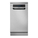 Lavavajillas compacto - Candy Rapido' CF0C7SB0FX, 10 servicios, 8 programas, 45 cm, Motor Inverter, Wi-Fi, Inox