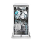 Lavavajillas compacto - Candy Rapido' CF0C7SB0FX, 10 servicios, 8 programas, 45 cm, Motor Inverter, Wi-Fi, Inox - Imagen 4