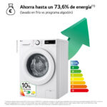 Lavadora secadora - LG F4DR5009A3W, Serie 500, 9kg/6kg, 1400 rpm, 12 programas, Blanco - Imagen 3