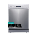 Lavavajillas - Hisense HS622E10X, 13 servicios, 7 Programas, 59.8 cm, Media carga, Inox
