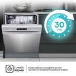 Lavavajillas - Hisense HS622E10X, 13 servicios, 7 Programas, 59.8 cm, Media carga, Inox - Imagen 5