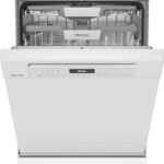 Lavavajillas - Miele G7600SCBRWS, 14 cubiertos, 9 programas, 60 cm, Bandeja de servicios, Wifi, Dosificación automática, Blanco
