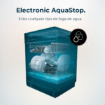 Lavavajillas - Cecotec Bolero Aguazero 6200 Inox D, 14 servicios, 6 programas, 60 cm, Electronic Aqua Stop, Turbo Dry+, Inox - Imagen 6