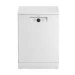 Lavavajillas - Beko BDFN26640WC, 16 servicios, 6 programas, 59.8 cm, Tercera bandeja, Blanco