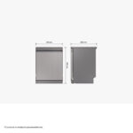 Lavavajillas - Samsung DW60A8050FB/ET, 14 servicios, 8 programas, 59.8 cm, WiFi, Función Higiene, Negro - Imagen 3