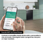 Lavavajillas - Samsung DW60A8050FB/ET, 14 servicios, 8 programas, 59.8 cm, WiFi, Función Higiene, Negro - Imagen 5