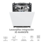 Lavavajillas integrable - Haier I-Pro Shine Series 6 XS 4A4M3PB, 14 servicios, 10 programas, 60 cm, Wi-Fi + Bluetooth, Sin panelar - Imagen 3
