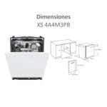 Lavavajillas integrable - Haier I-Pro Shine Series 6 XS 4A4M3PB, 14 servicios, 10 programas, 60 cm, Wi-Fi + Bluetooth, Sin panelar - Imagen 4