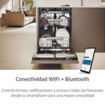 Lavavajillas integrable - Haier I-Pro Shine Series 6 XS 4A4M3PB, 14 servicios, 10 programas, 60 cm, Wi-Fi + Bluetooth, Sin panelar - Imagen 5