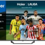 TV QLED 55" - Haier S80E Series H55S80EUX, Smart TV (Google TV), HDR 4K, Direct LED, Dolby Audio, Dbx-tv, Negro