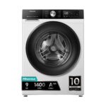 Lavadora carga frontal - Hisense WF3S9043BW3, 9 Kg, 1400 rpm, 14 programas, WiFi&Bluetooth, Clase A-30%, Blanco