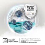 Lavadora carga frontal - Hisense WF3S9043BW3, 9 Kg, 1400 rpm, 14 programas, WiFi&Bluetooth, Clase A-30%, Blanco - Imagen 8