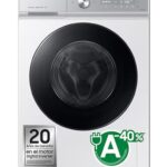Lavadora carga frontal - Samsung WW11DB8B95GHU3, 11 kg, 1400 rpm, Autodosificación, QuickDrive™, AI EcoBubble™, Blanco