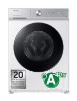 Lavadora carga frontal - Samsung WW11DB8B95GHU3, 11 kg, 1400 rpm, Autodosificación, QuickDrive™, AI EcoBubble™, Blanco