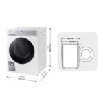 Lavadora carga frontal - Samsung WW11DB8B95GHU3, 11 kg, 1400 rpm, Autodosificación, QuickDrive™, AI EcoBubble™, Blanco - Imagen 4