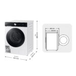 Lavadora carga frontal - Samsung WW11DB7B94GEU3, 11 kg, 1400 rpm, Autodosificación, AI EcoBubble™, Función WiFi con SmartThings™, Blanco - Imagen 4
