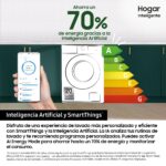 Lavadora carga frontal - Samsung WW90DG6U85LEU3, 9 kg, 1400 rpm, Autodosificación, AI EcoBubble™, AI Wash, Blanco - Imagen 6