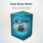 Lavavajillas compacto - Cecotec Bolero Aguazero 4201 E, 11 servicios, 6 programas, 45 cm, Dual Zone Wash, Inicio diferido, White - Imagen 10