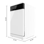 Lavavajillas compacto - Cecotec Bolero Aguazero 4201 E, 11 servicios, 6 programas, 45 cm, Dual Zone Wash, Inicio diferido, White - Imagen 3