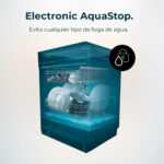 Lavavajillas compacto - Cecotec Bolero Aguazero 4201 E, 11 servicios, 6 programas, 45 cm, Dual Zone Wash, Inicio diferido, White - Imagen 9