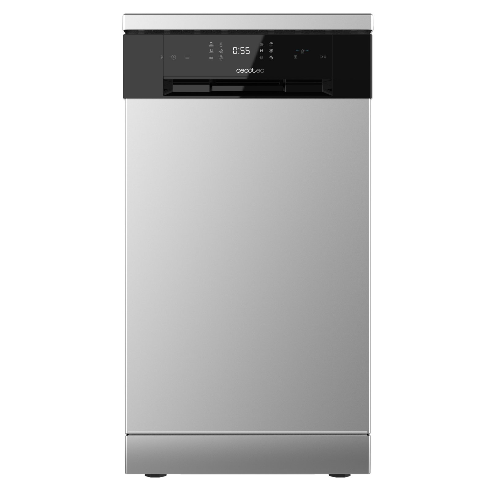 1573997-img1 Lavavajillas compacto - Cecotec Bolero Aguazero 4201 Inox E, 11 servicios, 6 programas, 45 cm, Dual Zone Wash, Inicio diferido, Inox - Imagen 1