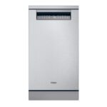 Lavavajillas - Haier I-Pro Shine Series 5 XF1C3TB1FX, 11 servicios, 8 programas, 45 cm, Motor Inverter, Wi-Fi, Inox