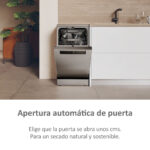 Lavavajillas - Haier I-Pro Shine Series 5 XF1C3TB1FX, 11 servicios, 8 programas, 45 cm, Motor Inverter, Wi-Fi, Inox - Imagen 3