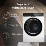 Lavadora Carga Frontal - Haier HW110-BD14397U1S X Series 11, 11Kg, 1400rpm, 16 Programas, Autodosificación, Wi-Fi, Blanco - Imagen 8