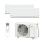 Aire acondicionado Split 2 x 1 - Fujitsu ASY3525U11MI-KN, 2150 fg/h, 57 dB(A), Inverter, Blanco - Imagen 6