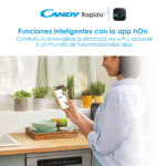 Lavavajillas - Candy Rapido' CF 6B2S3PSX, 16 servicios, 10 programas, 60 cm, Motor Inverter, Wi-Fi, Inox - Imagen 8