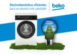 Lavadora carga frontal - Beko Energy Spin BM3WFSU39413, 9 kg, 1400 rpm, 15 Programas, Inverter, Función Vapor, Blanco - Imagen 10