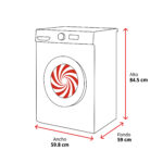 Lavadora carga frontal - Bosch WUU28T66ES, Serie 6, 9kg, 1400 RPM, 14 programas, Active Water, SpeedPerfect, Blanco - Imagen 2