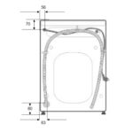 Lavadora carga frontal - KOENIC KWM 12113 A INV, 12 kg, 1400 rpm, 14 programas, Motor inverter, Blanco - Imagen 10