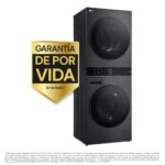 Lavadora secadora - LG WT1210BBF, Torre de lavado 12/10 kg, TurboWash™, Smart Pairing™, Inox grafito - Imagen 3