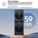 Lavadora secadora - LG WT1210BBF, Torre de lavado 12/10 kg, TurboWash™, Smart Pairing™, Inox grafito - Imagen 7
