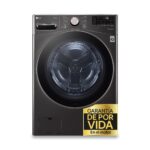 Lavadora carga frontal - LG F0P3CYV2E, 20 kg, 1000 rpm, 14 programas, AI Direct Drive™, TurboWash™360˚, Acero negro