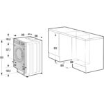 Lavadora integrable - Hisense WF3M841BWIES, 8 kg, 1400 rpm, 15 programas, Secado Allergy Care, Clase A, Sin Panelar - Imagen 2